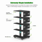 Modulare Solarbatterie 15 kWh – LiFePO4 51,2 V mit LCD und BMS – Bild 4