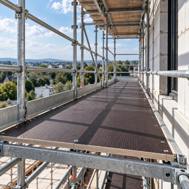 Gerüstboden aus rutschhemmender Siebdruckplatte